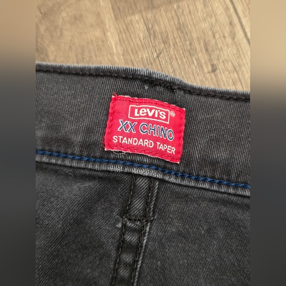 LEVIS XX CHINO STANDARD TAPER PANTS KHAKIS GRAY 34 X 30 Grunge Business Gorp - Picture 12 of 15